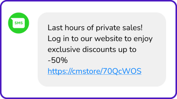 deals and offers sms